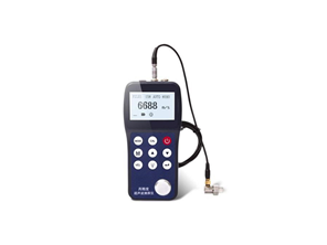 Single and double crystal ultrasonic thickness gauge