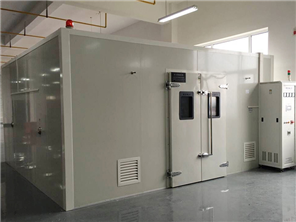 Walk-in high and low temperature test chamber
