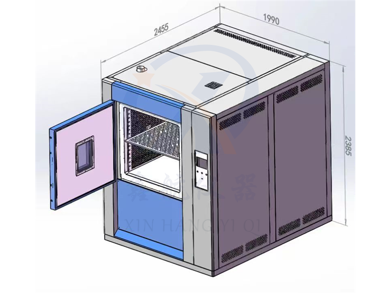 Three slot cold and hot shock test chamber